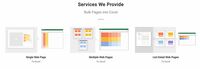 Screenshot of Services We Provide- Bulk Pages into Excel