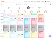 Screenshot of Yocale main calendar