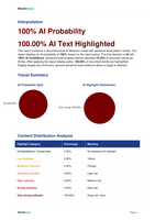 Screenshot of WordBinary Pdf Ai report