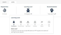 Screenshot of open-appsec uses gamification in order to demonstrate the learning progress so you can always know the learning level and what to do next