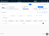 Screenshot of Company Information