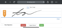 Screenshot of Compliant Digital Signatures