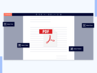 Screenshot of PDF data extraction