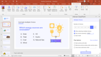Screenshot of ClassPoint in PowerPoint