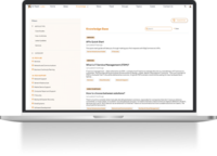 Screenshot of Knowledge base
