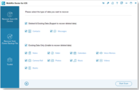 Screenshot of Choose the file types for data scan