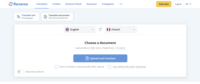 Screenshot of Reverso Documents home page