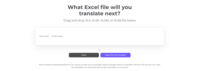 Screenshot of Ajelix Excel file translator