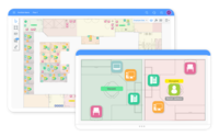 Screenshot of Drag and drop data-driven icons on interactive floor plans to easily plan the layout of people and assets.