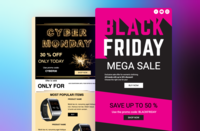 Screenshot of Black Friday templates