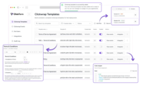Screenshot of the templates modal in ClickTerm