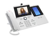 Screenshot of Cisco IP Phone 8865 with IP 8800 Key Expansion Module, white
