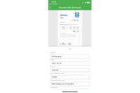 Screenshot of Text recognition of scanned document