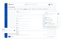 Screenshot of where to customize the TalentLMS portal