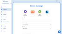 Screenshot of the campaign manager window of the app. This is used to create, edit, and manage multiple campaigns.