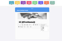 Screenshot of Drag & Drop Email Editor