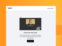 Screenshot of An initial test setup page