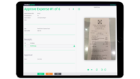 Screenshot of Approve: Zetadocs Expenses tracks expense limits, and managers are notified to approve expense reports and the finance team makes a final check