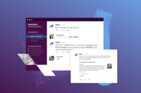 Screenshot of Giving on Slack with access commands, monthly messages, celebratory milestones, and other automations, the Millie Slack app helps users build a community around giving back.
