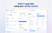 Screenshot of Keep your prototypes fully aligned with your brand and design system. Apply tokens, colors, and typography instantly, so every prototype reflects the real product experience - from first idea to high-fidelity concept.