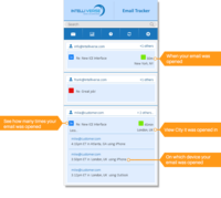 Screenshot of Free Email Tracker Demo