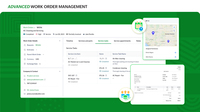 Screenshot of the advanced work order management on Zoho FSM