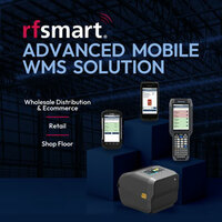 Screenshot of RF-SMART WMS works with a variety of barcode scanners and label printers that RF-SMART also sells and fully supports.