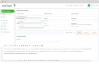 Screenshot of Companies can hire candidates just by posting their open position in staff.am.