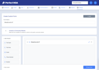 Screenshot of Custom form builder for requests, violations, and voting