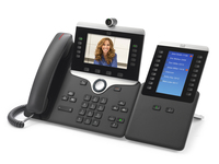 Screenshot of Cisco IP Phone 8865 with One KEM, Charcoal