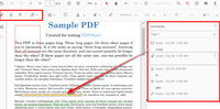 Screenshot of PDFgear's editing and annotation interface