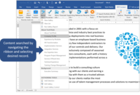 Screenshot of Expedience Content Search