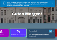 Screenshot of Automatic Machine Translation in SAP Companion