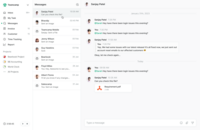 Screenshot of the centralised communication hub for team discussions and project updates.