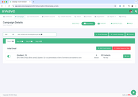Screenshot of Wavo’s outreach automation, where users can design email sequences incorporating LinkedIn message steps to engage prospects across channels. This automates follow-ups to nurture leads and helps to maximize response rates.