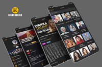 Screenshot of KickEnglish is a mobile app for learning English that uses Natural Language Processing. The app has more than 3000 video, audio, infographic and exercises for users.