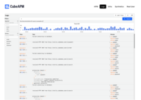 Screenshot of log management