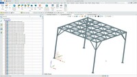 Screenshot of Structure Module offers various standard and non-standard profile types. It can quick modify structure's joint types, add profile elements, and generate a structural cutting list.