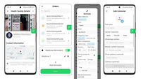 Screenshot of the app to manage a pharmacy on mobile: view health facility details, track orders, set medicine dosage reminders, and add customers—all via the SmartCarePlus mobile app for smooth daily operations.