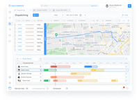 Screenshot of Scheduling & Dispatching
For task assignment and matching the right job with the right tech in a single click.
Helps users:

- Always know who’s available
- Quickly dispatch and schedule technicians
- Track team’s location in real-time to make sure they arrived on site
- Plan routes to save time for travel and delight your customers
- Set priorities and emergency status
- Browse order and customer details
- Eliminate overbooking