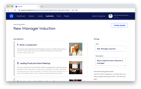 Screenshot of Create learning paths to automate your training