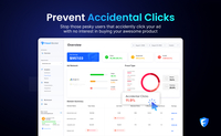 Screenshot of how Fraud Blocker prevents accidental clicks