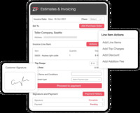 Screenshot of Plumbing invoicing Software