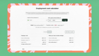 Screenshot of Tools and Resources: Tools to navigate global hiring and manage a distributed team, like the Global Employment Cost Calculator and Employee Misclassification Analyzer.
