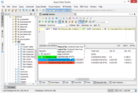 Screenshot of The Query Analyzer of Aqua Data Studio.