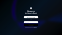 Screenshot of the Reach Best welcome page.
