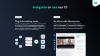 Screenshot of how to integrate Momentum.