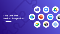 Screenshot of some of Beekast's integrations.