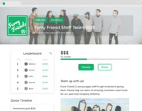 Screenshot of Team Fundraising