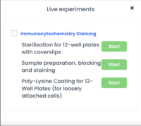 Screenshot of Standardise the capture of experimental data among your team.